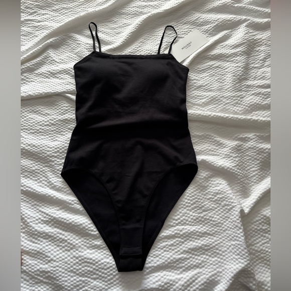 Moussy Black square neck cami body suit - Picture 2 of 13